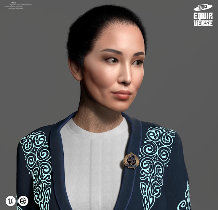 Sanz — Custom 3D Character